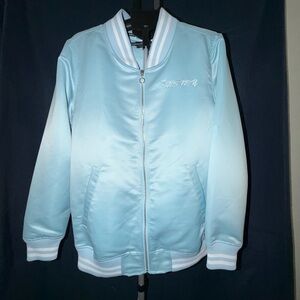 🧥 HSTRY Panther Graphic Bomber Jacket – Light Blue – Streetwear – NWT
